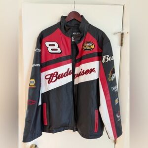 Wilson vintage  NASCAR racing leather moto jacket. Size L